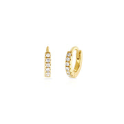 Mini Positano Diamond Hoop Earrings