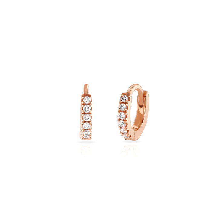 Mini Positano Diamond Hoop Earrings